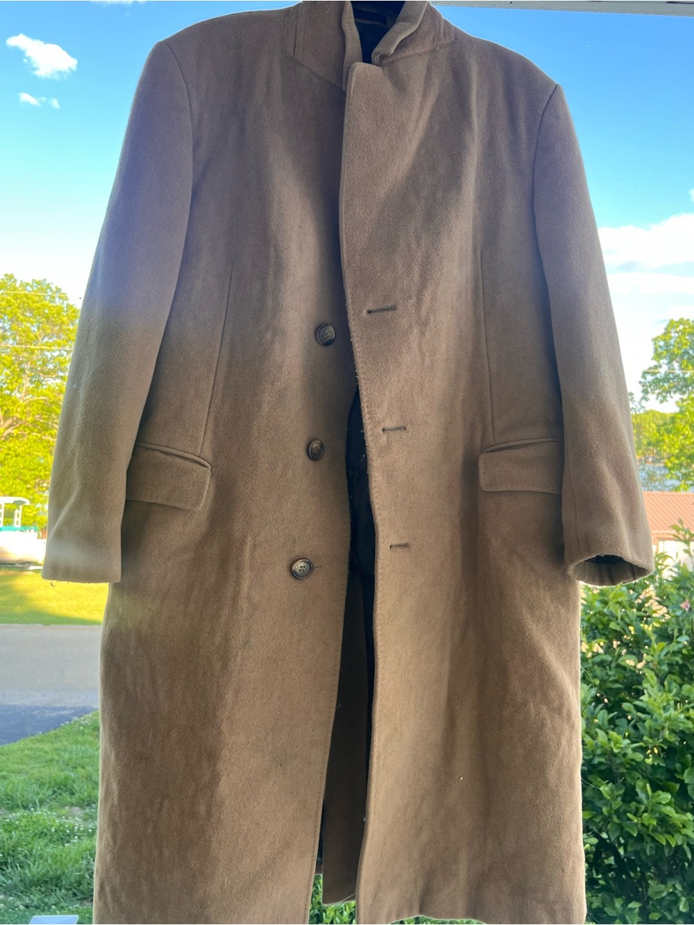 Women's Brown Trench Coat - Tailored Single-Breasted Design